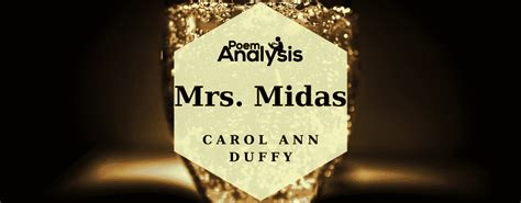 miss macready mrs midas|Mrs Midas Poem Text .